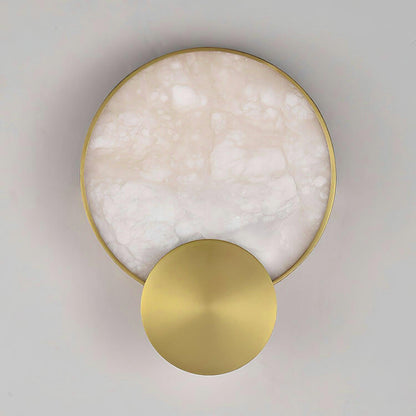 Terra Svet Wall Lamp - Modern Gold Alabaster LED Light