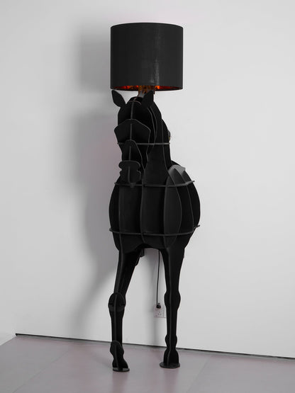 Tete Horse Floor Lamp - Black LED Indoor Decorative Light