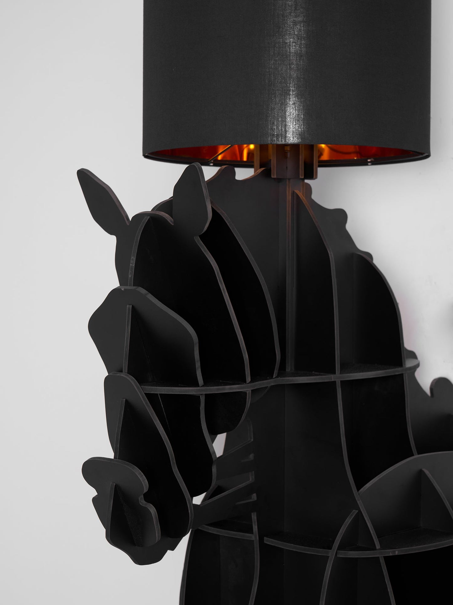 Tete Horse Floor Lamp - Black LED Indoor Decorative Light