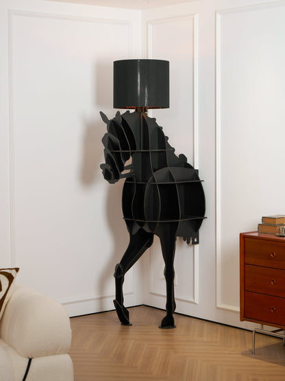 Tete Horse Floor Lamp - Black LED Indoor Decorative Light