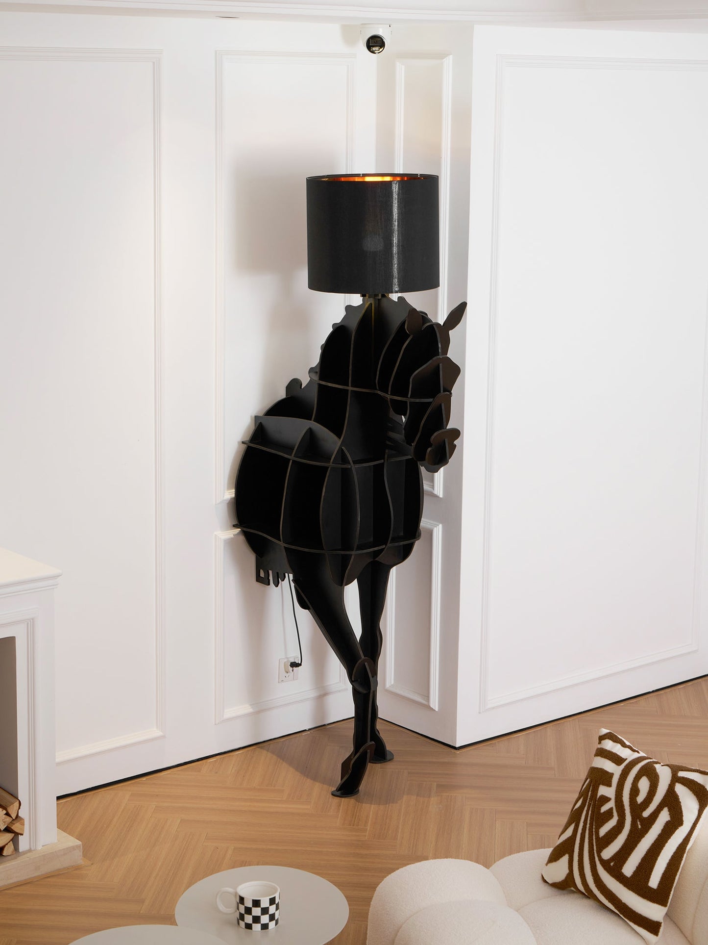 Tete Horse Floor Lamp - Black LED Indoor Decorative Light