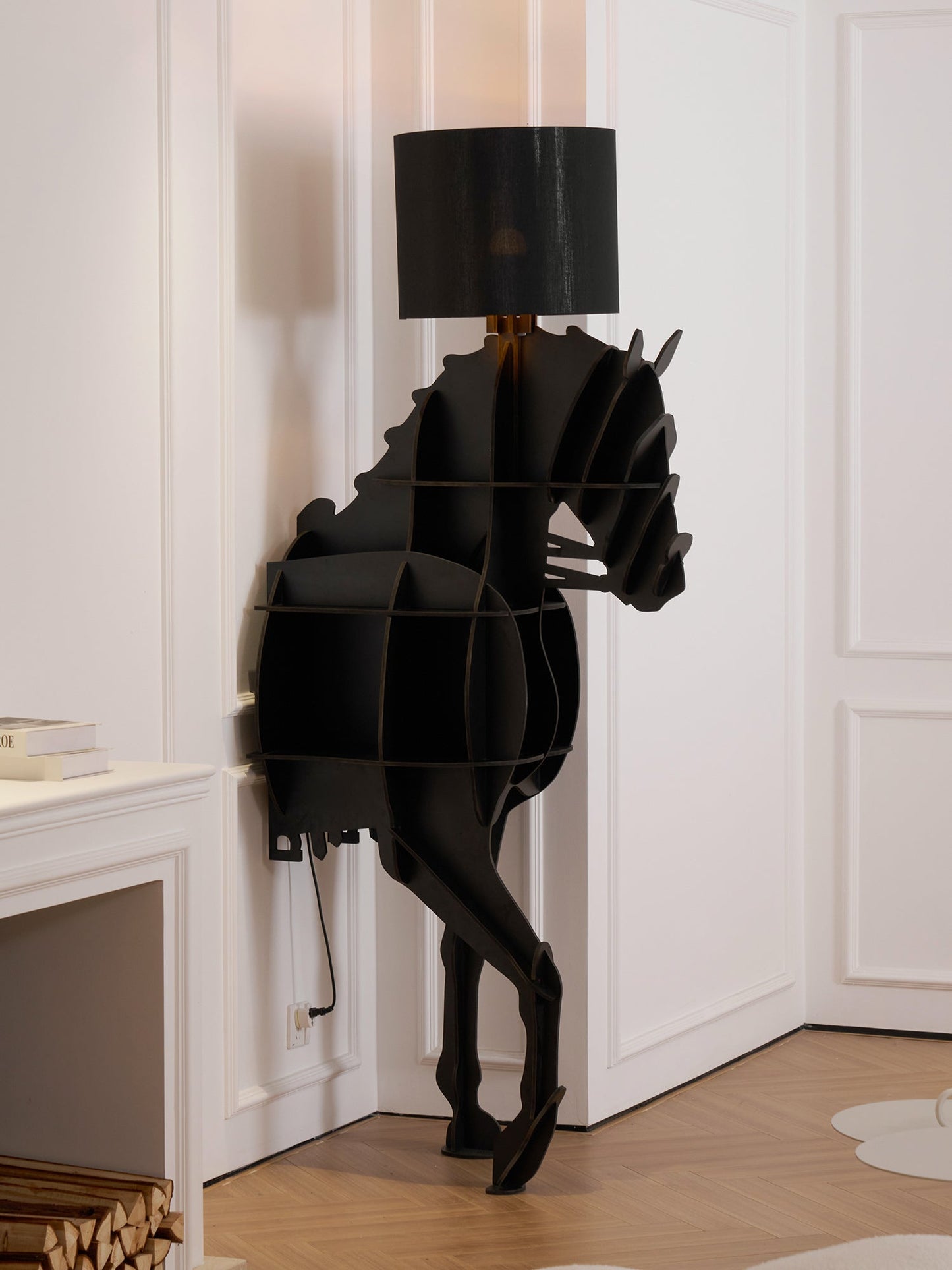 Tete Horse Floor Lamp - Black LED Indoor Decorative Light