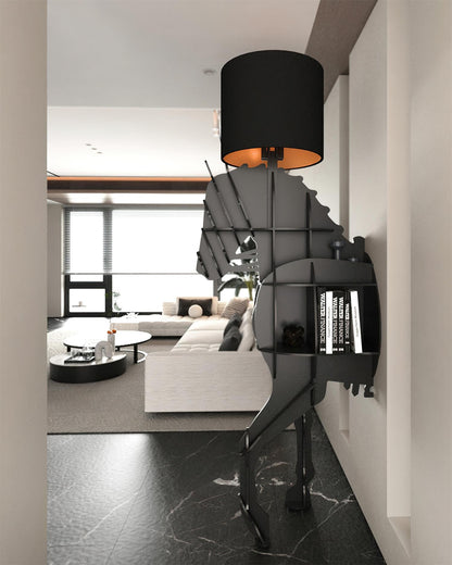Tete Horse Floor Lamp - Black LED Indoor Decorative Light