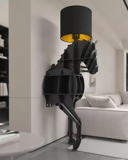 Tete Horse Floor Lamp - Black LED Indoor Decorative Light