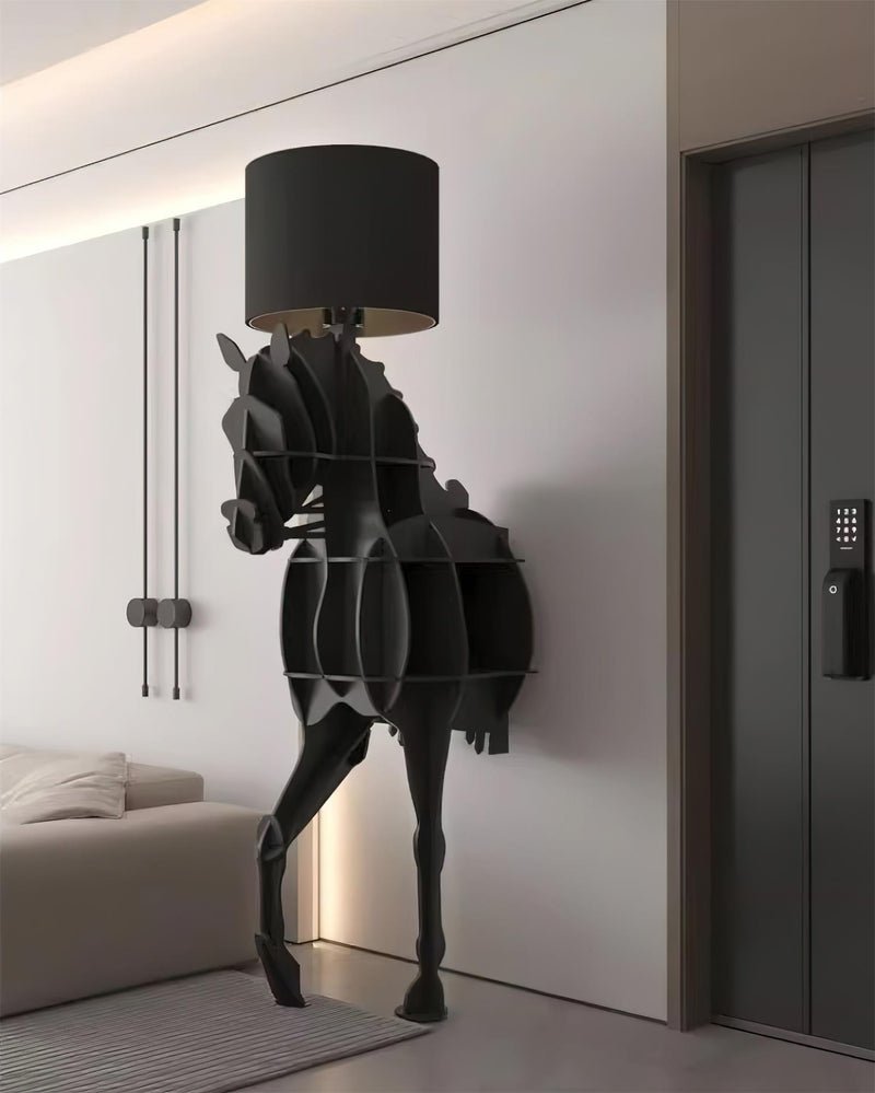 Tete Horse Floor Lamp - Black LED Indoor Decorative Light