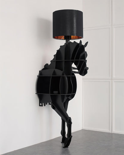 Tete Horse Floor Lamp - Black LED Indoor Decorative Light