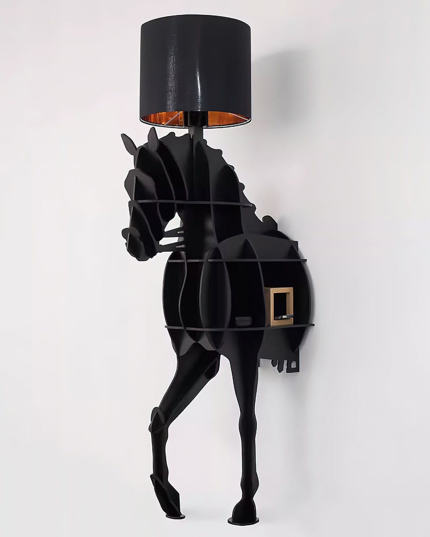 Tete Horse Floor Lamp - Black LED Indoor Decorative Light
