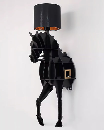Tete Horse Floor Lamp - Black LED Indoor Decorative Light