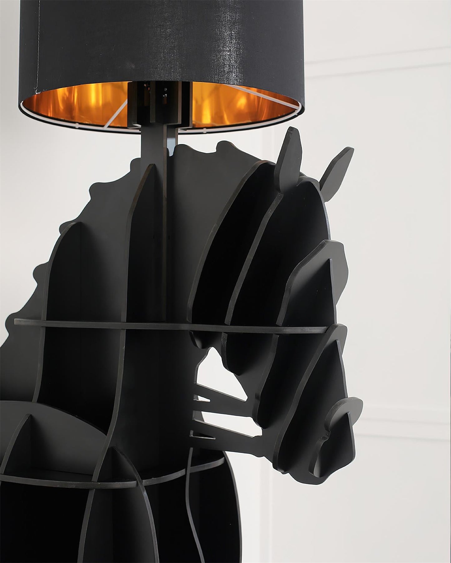 Tete Horse Floor Lamp - Black LED Indoor Decorative Light