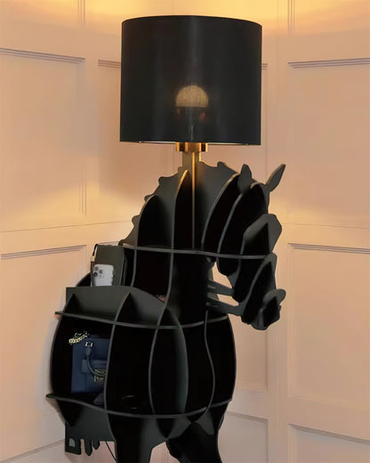 Tete Horse Floor Lamp - Black LED Indoor Decorative Light