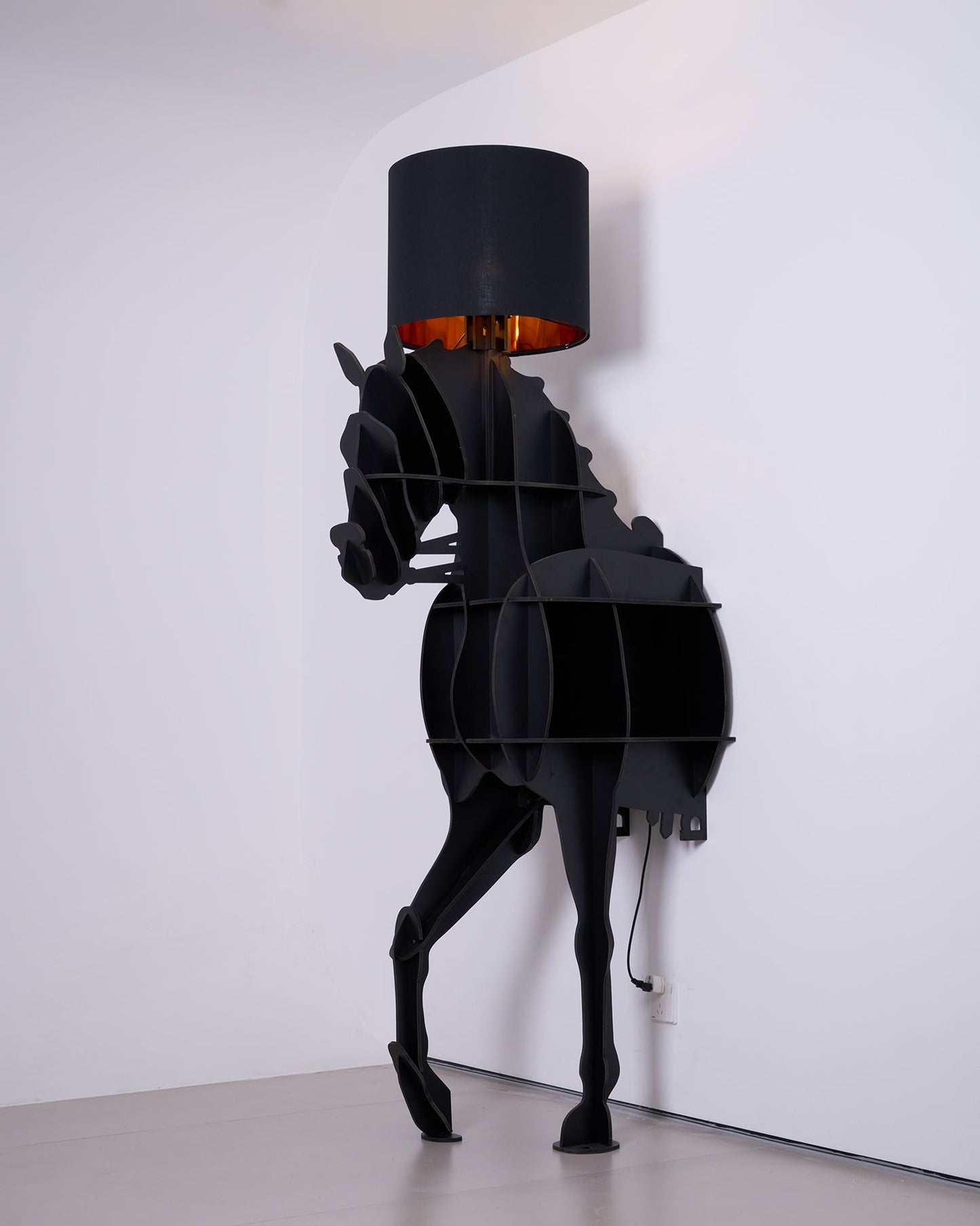 Tete Horse Floor Lamp - Black LED Indoor Decorative Light