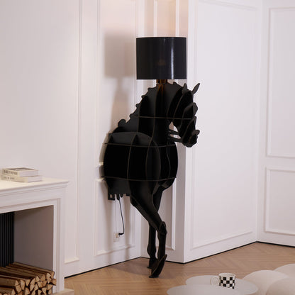 Tete Horse Floor Lamp - Black LED Indoor Decorative Light