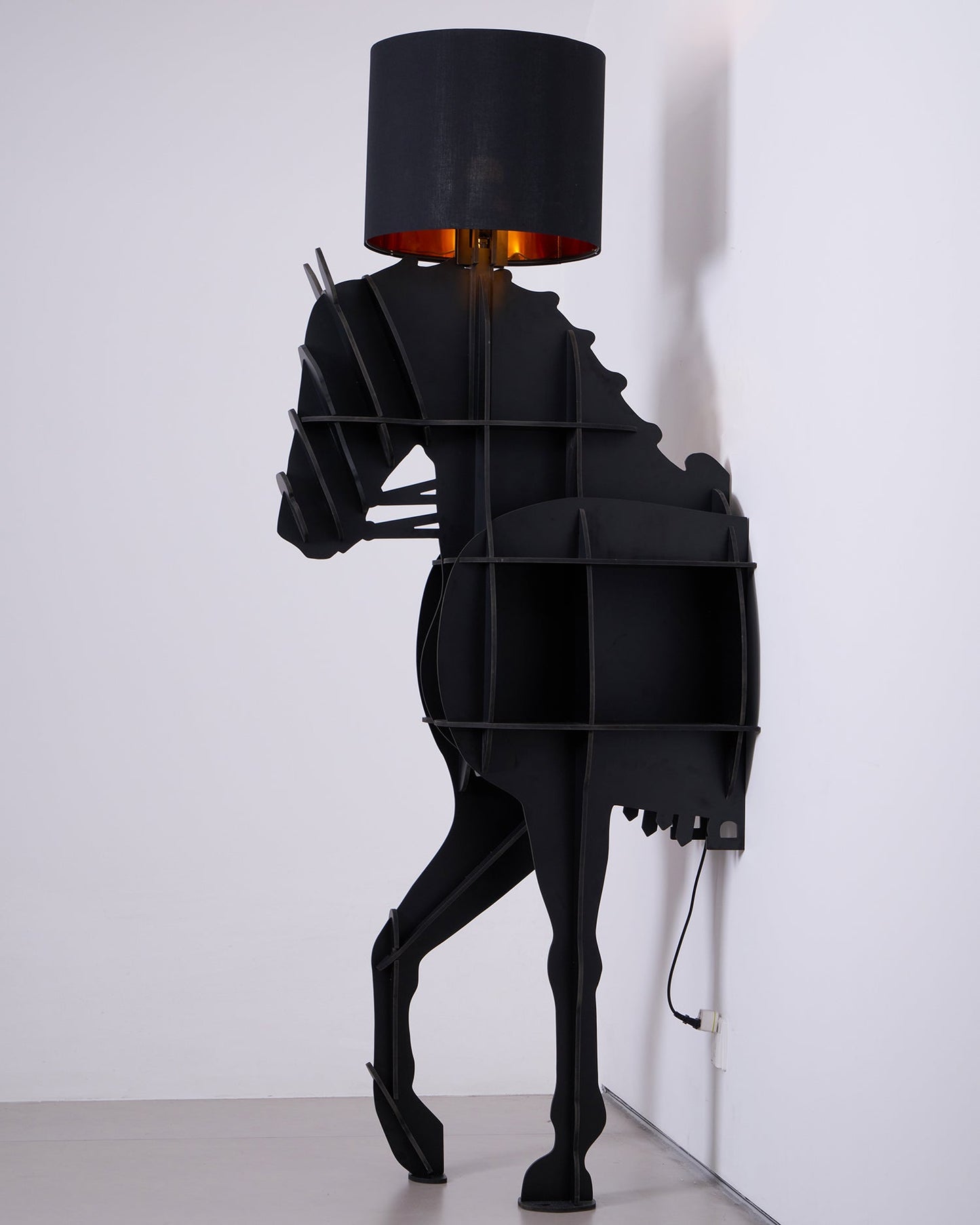 Tete Horse Floor Lamp - Black LED Indoor Decorative Light