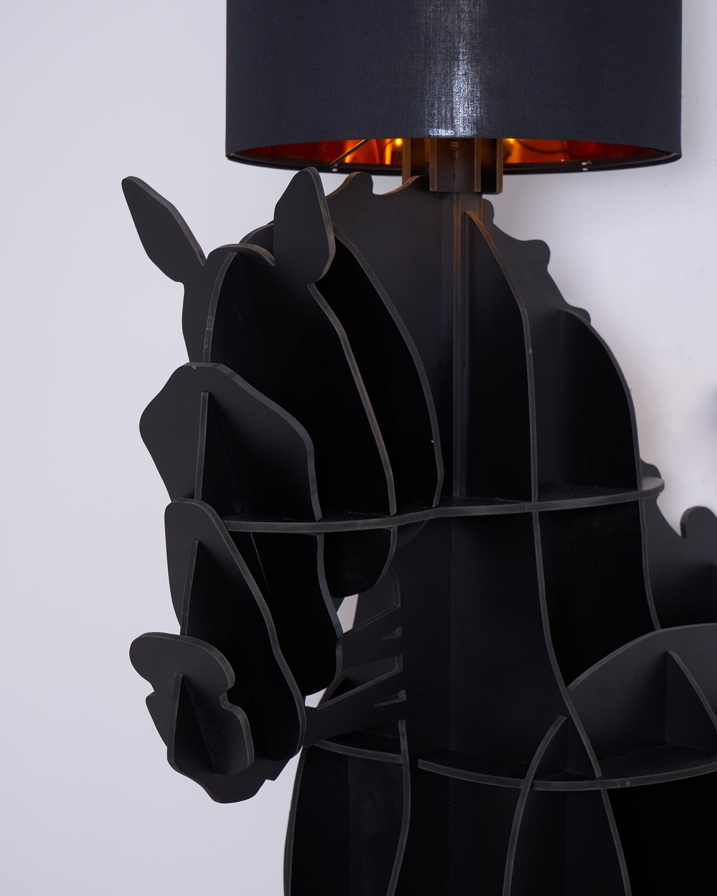 Tete Horse Floor Lamp - Black LED Indoor Decorative Light