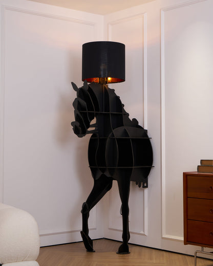 Tete Horse Floor Lamp - Black LED Indoor Decorative Light