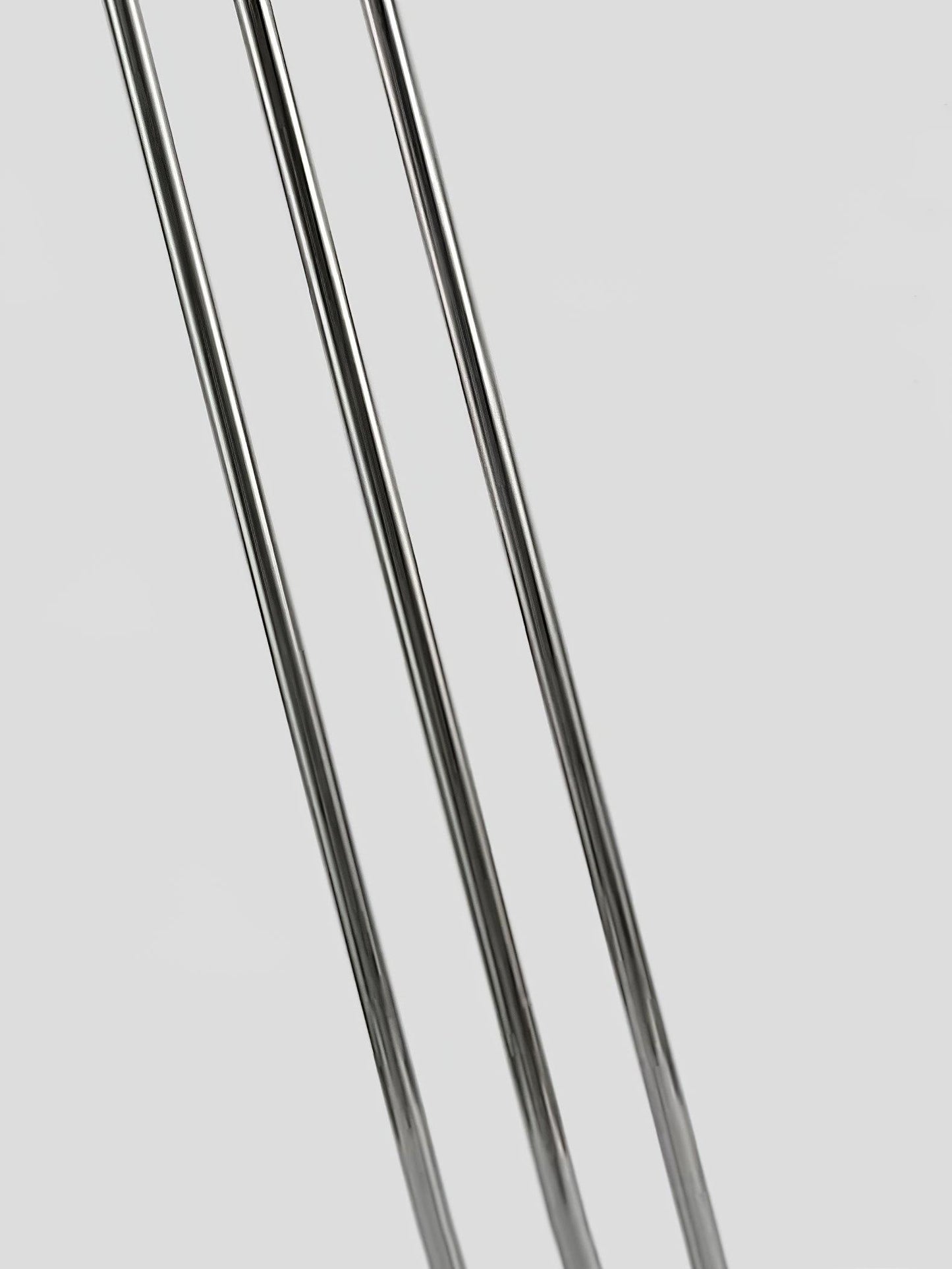 Three Lava Glass Floor Lamp with Chrome Frame and LED