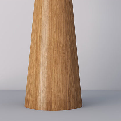 Tilt Hat Wooden Floor Lamp with LED Shade - Indoor Lighting