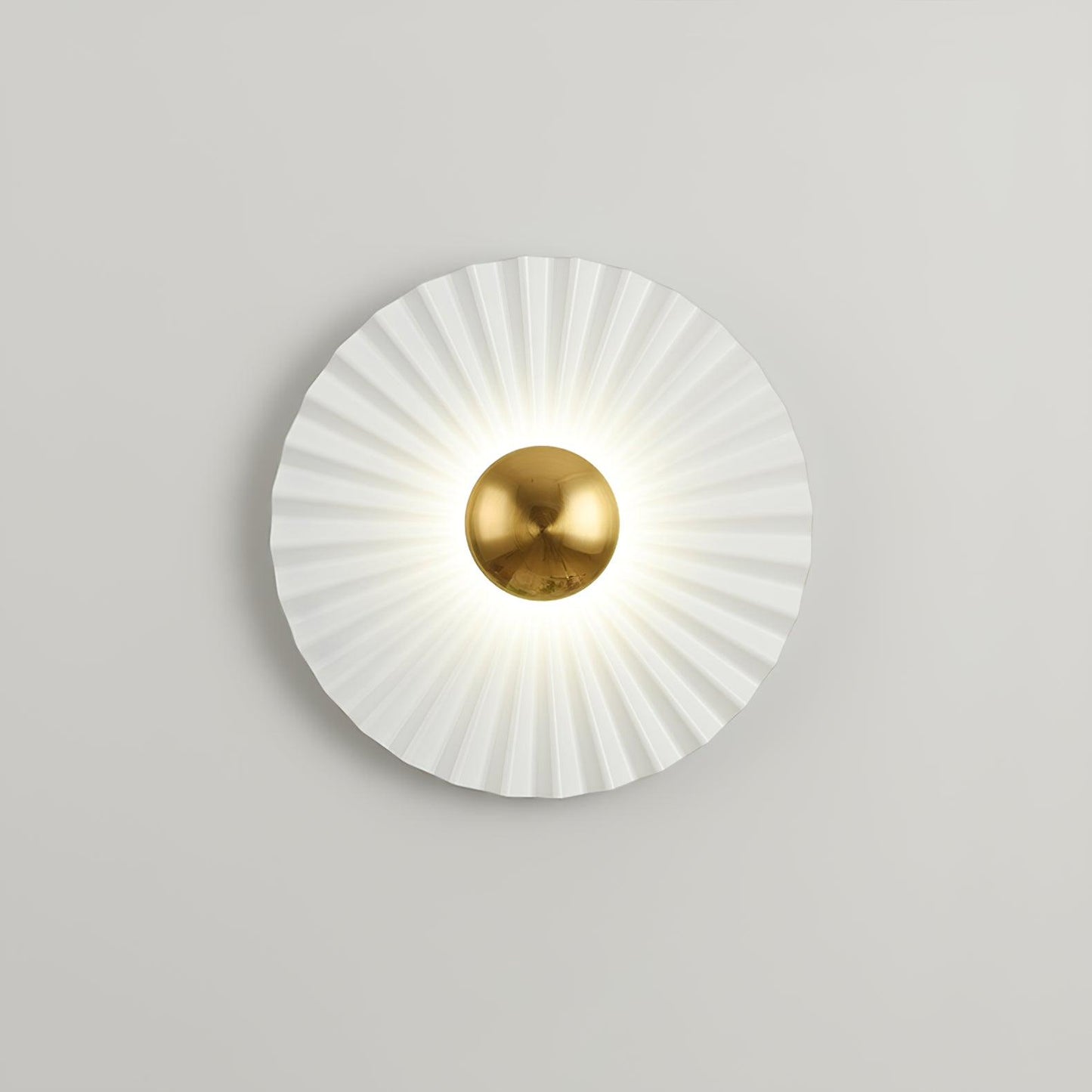 Tinsley Flush Wall Lamp - Elegant LED Design, White & Gold
