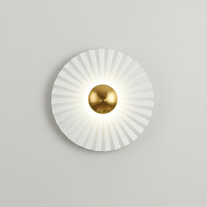 Tinsley Flush Wall Lamp - Elegant LED Design, White & Gold