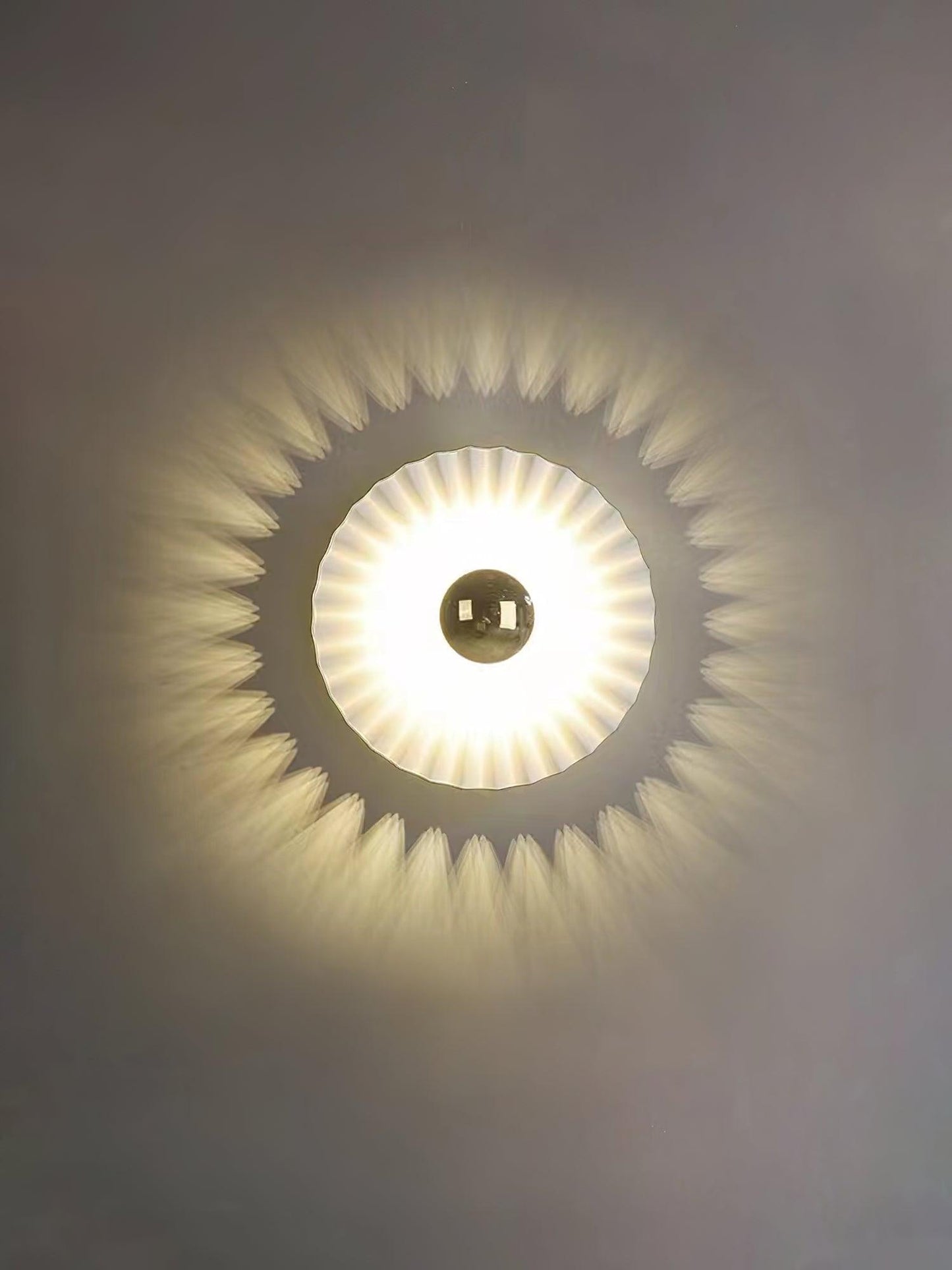 Tinsley Flush Wall Lamp - Elegant LED Design, White & Gold
