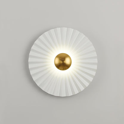 Tinsley Flush Wall Lamp - Elegant LED Design, White & Gold