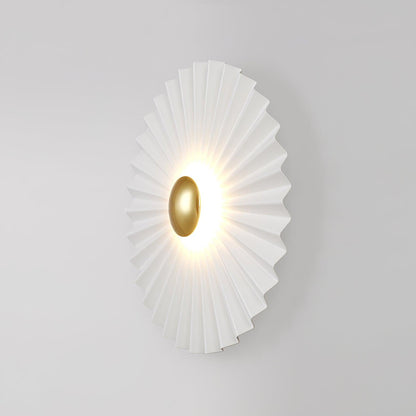 Tinsley Flush Wall Lamp - Elegant LED Design, White & Gold