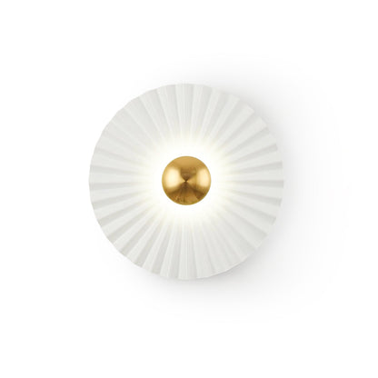 Tinsley Flush Wall Lamp - Elegant LED Design, White & Gold