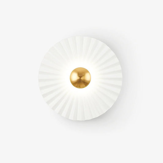 Tinsley Flush Wall Lamp - Elegant LED Design, White & Gold