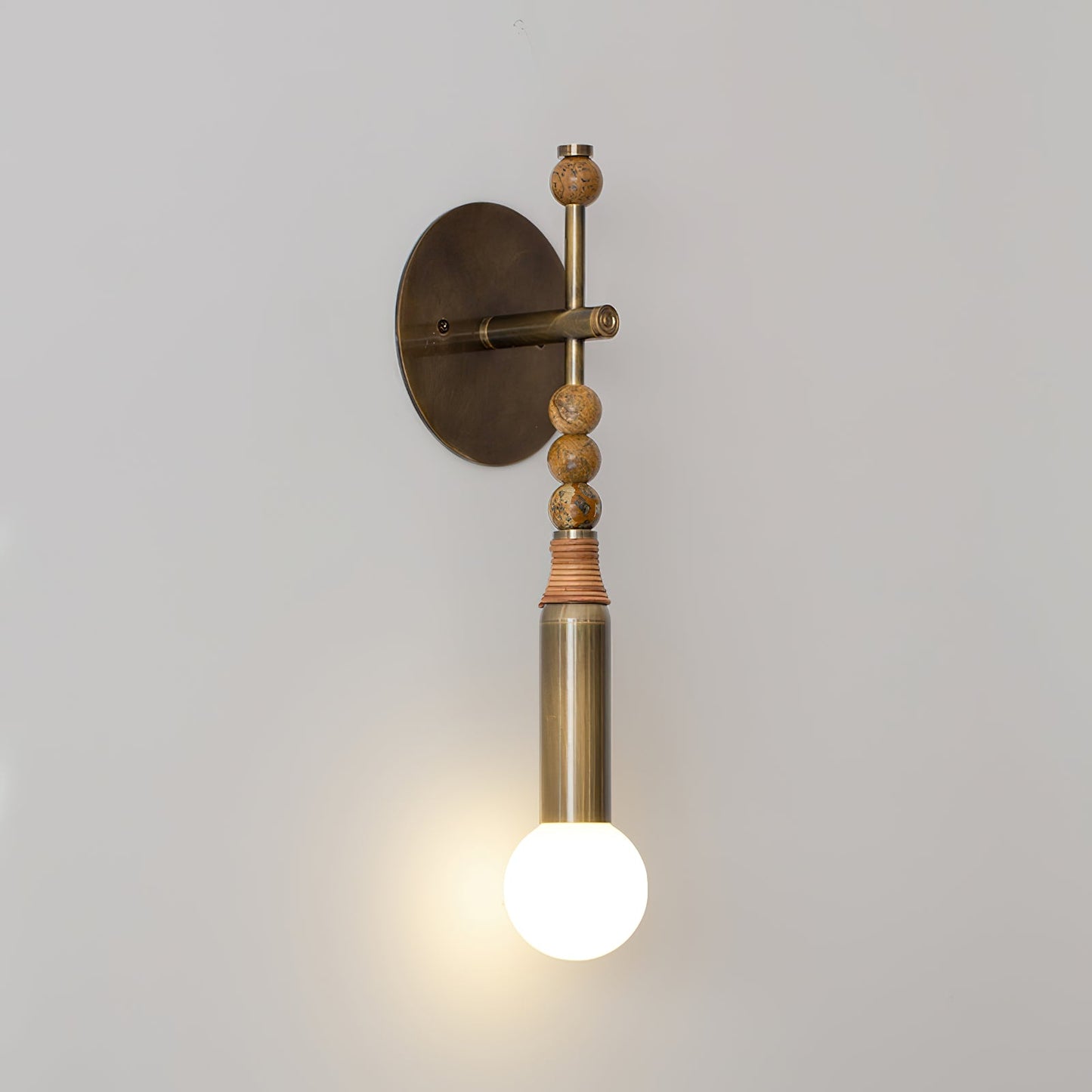 Toam Wall Lamp - Elegant Brass and Marble Indoor Sconce