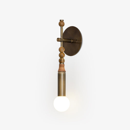 Toam Wall Lamp - Elegant Brass and Marble Indoor Sconce