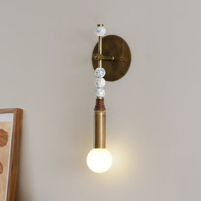 Toam Wall Lamp - Elegant Brass and Marble Indoor Sconce
