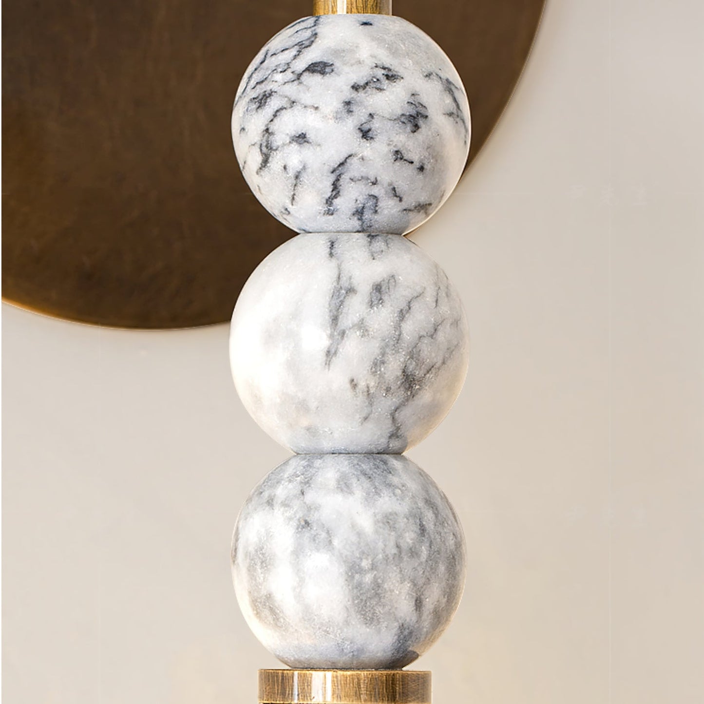 Toam Wall Lamp - Elegant Brass and Marble Indoor Sconce
