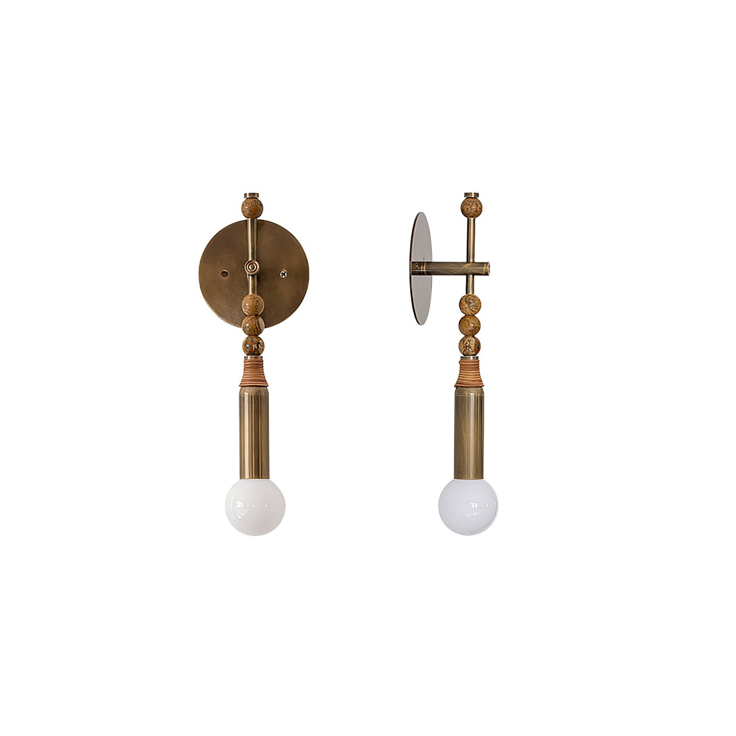 Toam Wall Lamp - Elegant Brass and Marble Indoor Sconce