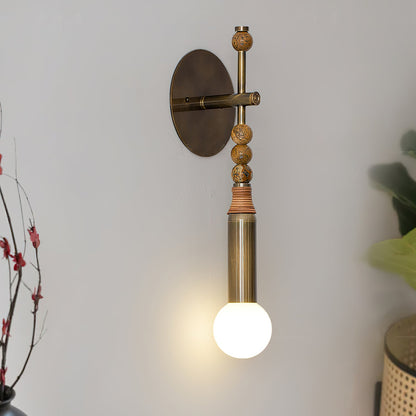 Toam Wall Lamp - Elegant Brass and Marble Indoor Sconce