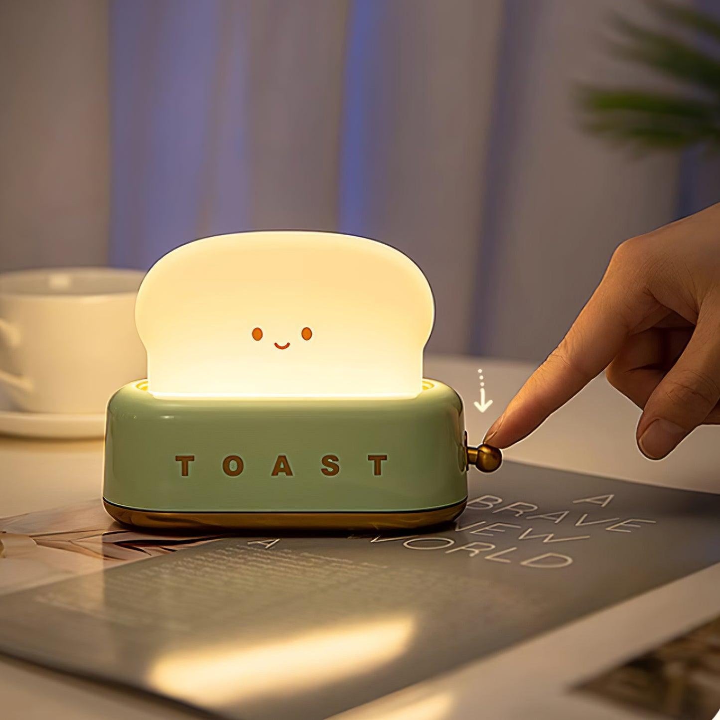 ToastyGlow Table Lamp – Adorable Rechargeable Night Light