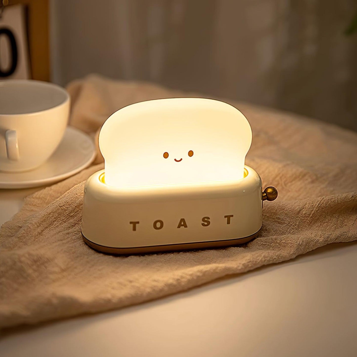 ToastyGlow Table Lamp – Adorable Rechargeable Night Light