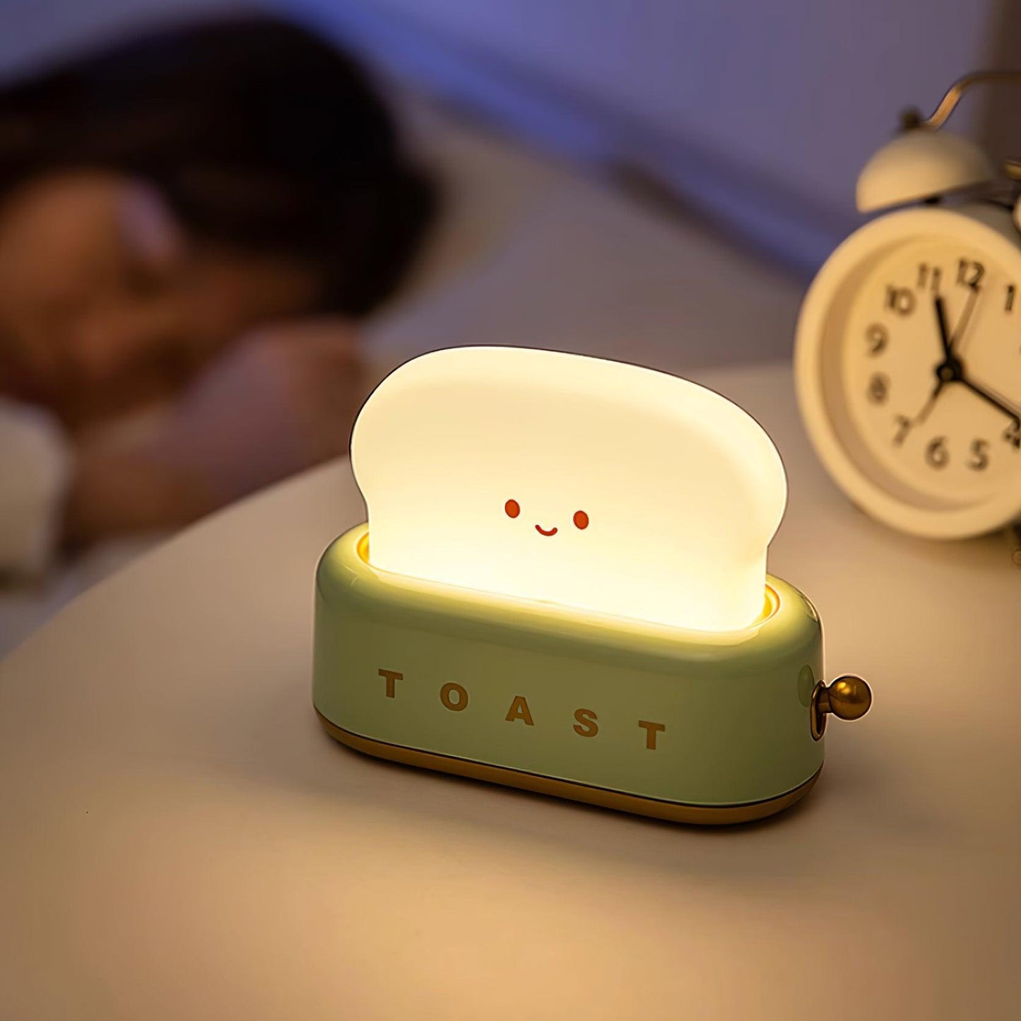 ToastyGlow Table Lamp – Adorable Rechargeable Night Light