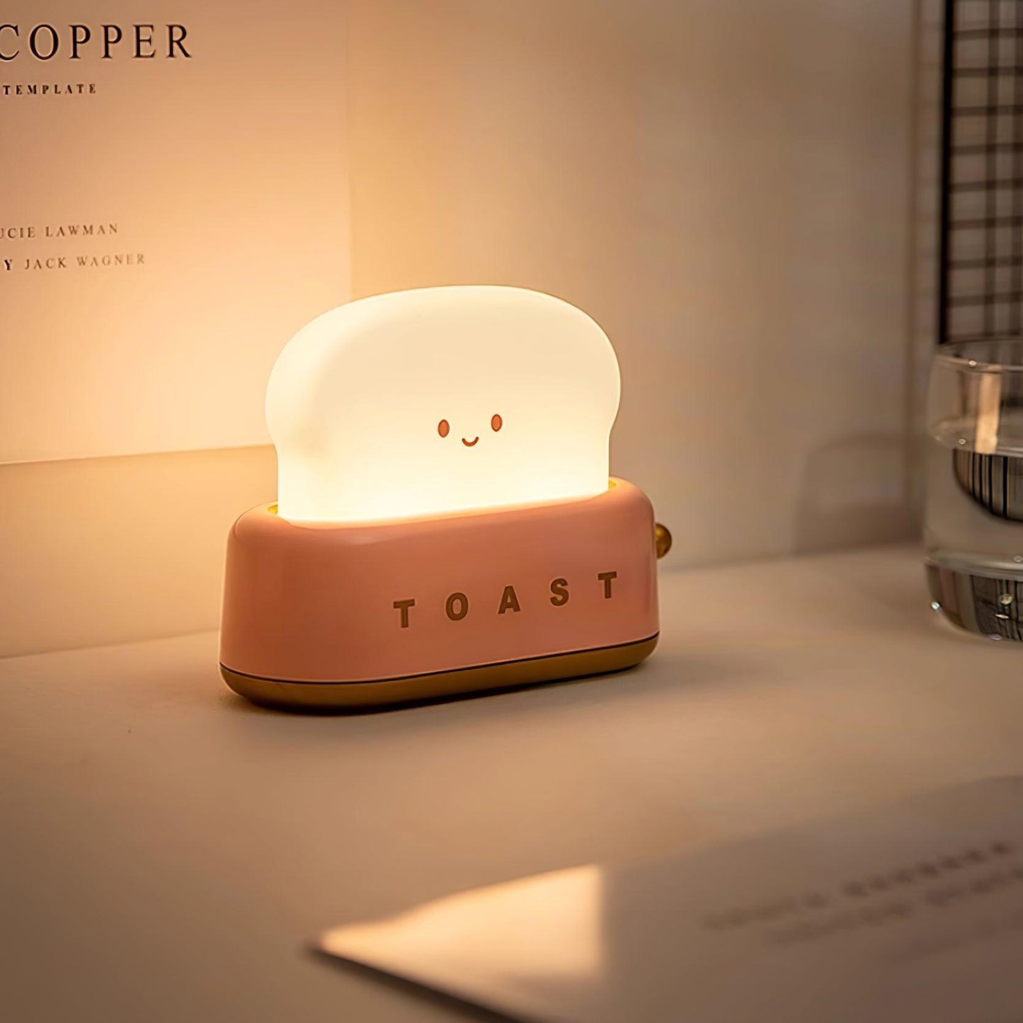 ToastyGlow Table Lamp – Adorable Rechargeable Night Light