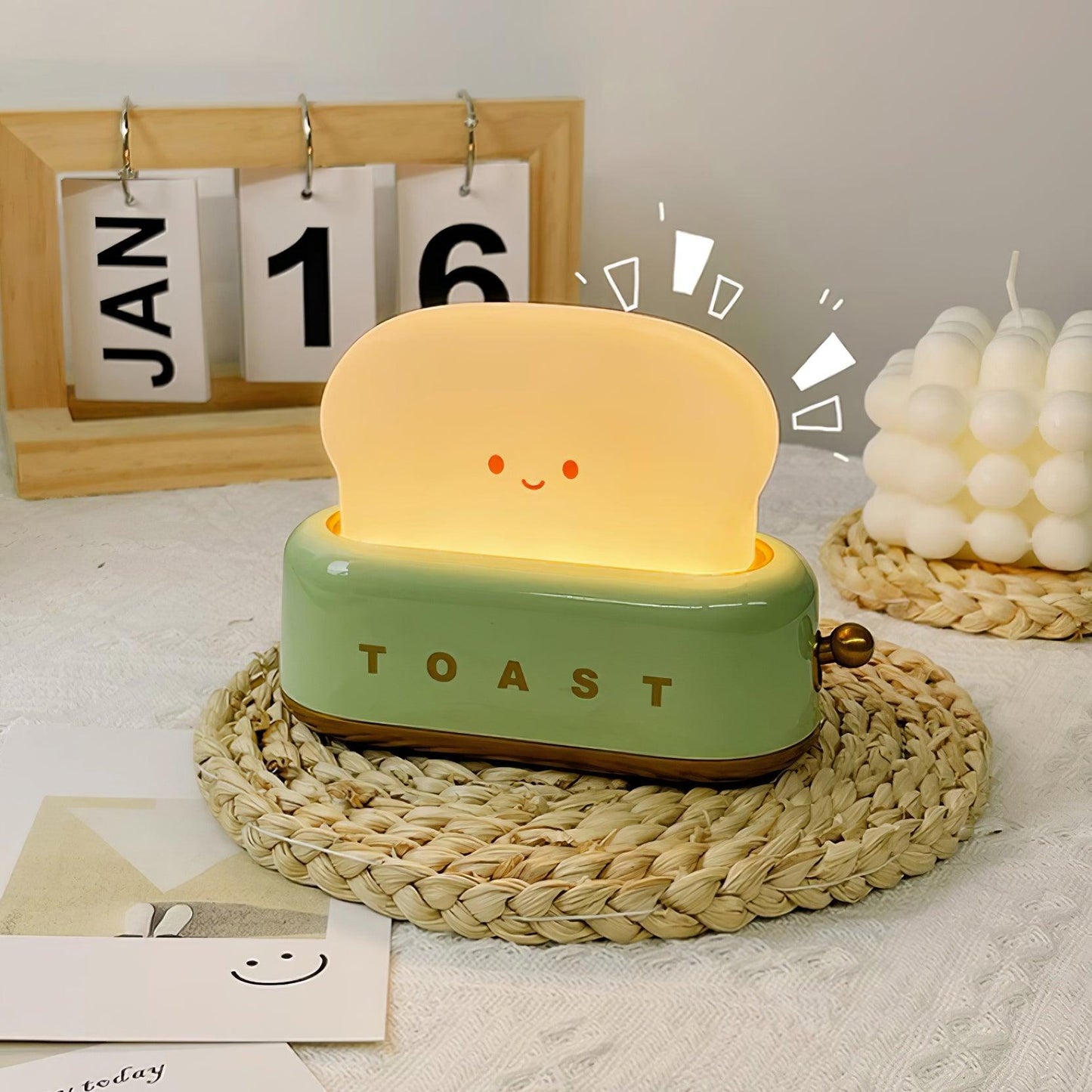 ToastyGlow Table Lamp – Adorable Rechargeable Night Light