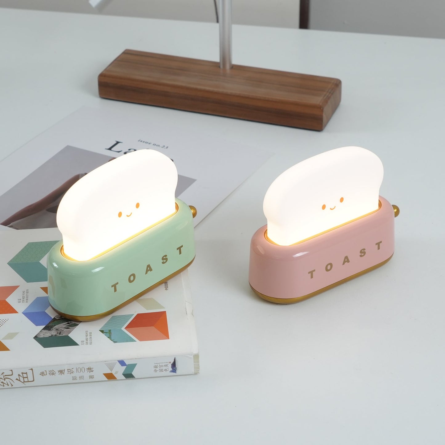 ToastyGlow Table Lamp – Adorable Rechargeable Night Light