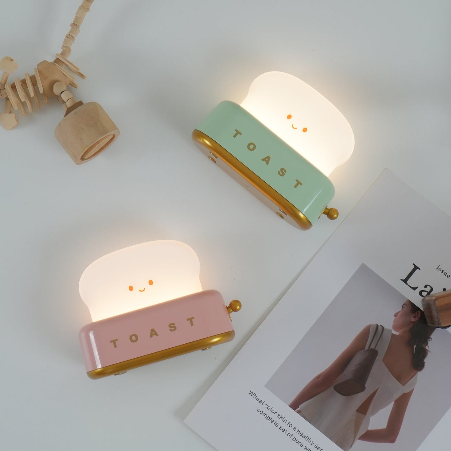 ToastyGlow Table Lamp – Adorable Rechargeable Night Light