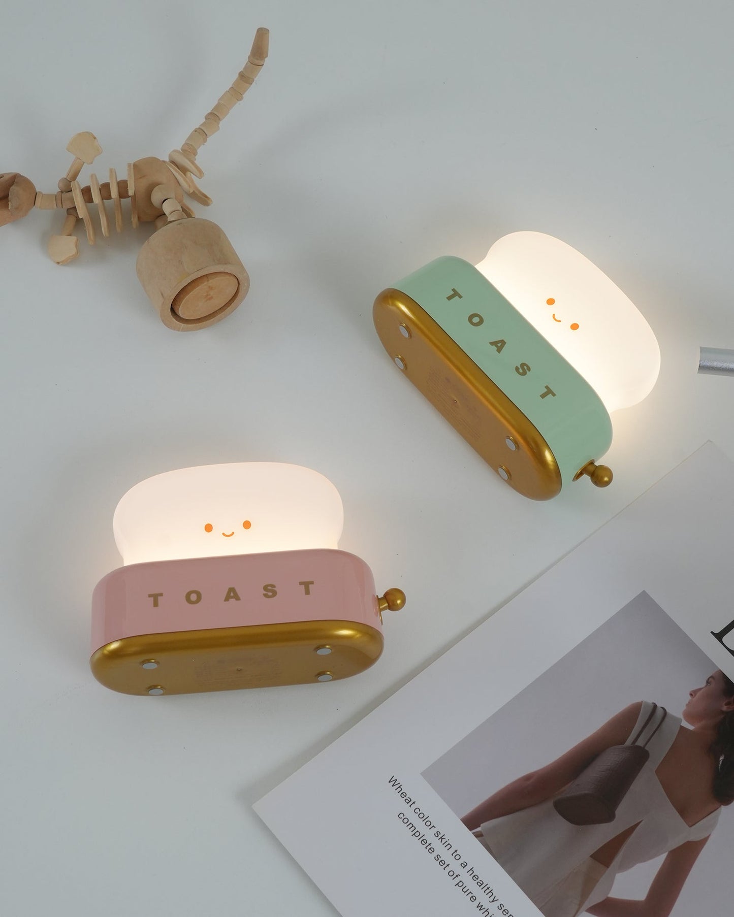 ToastyGlow Table Lamp – Adorable Rechargeable Night Light