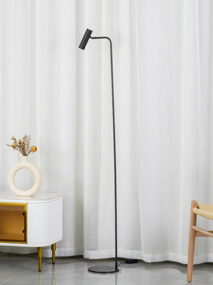 Torris Floor Lamp with Adjustable LED Light and Brass Finish