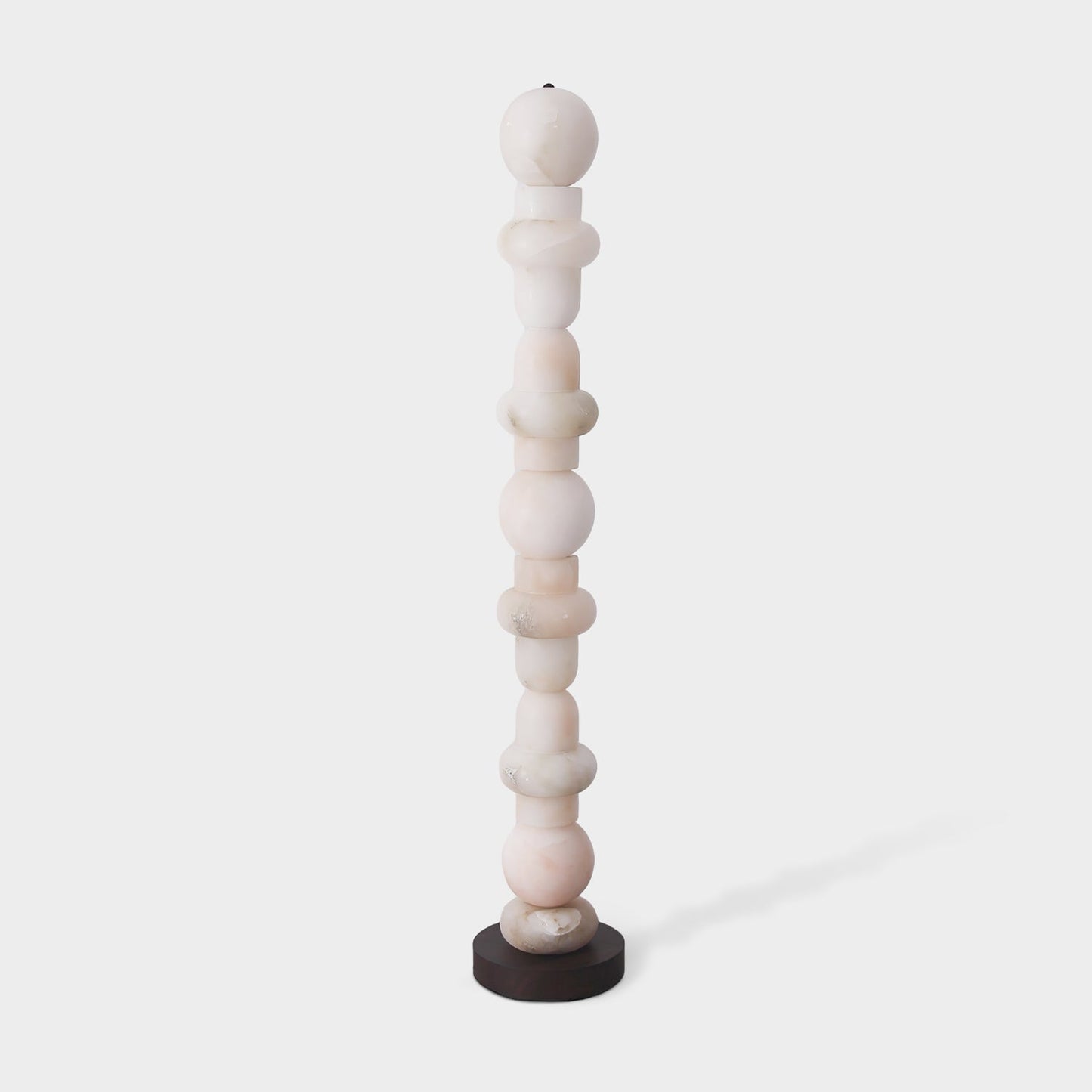Spanish Alabaster Floor Lamp with LED Light - Modern Design