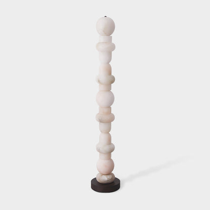 Spanish Alabaster Floor Lamp with LED Light - Modern Design