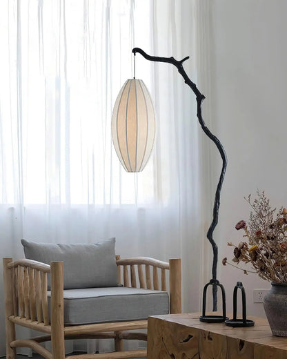 Tree Lantern Sculpture Floor Lamp - LED Indoor Lighting