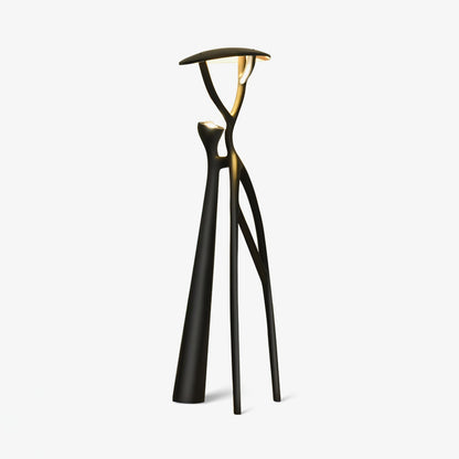 Gothic Tree Sculpture Floor Lamp with Integrated LED Lighting