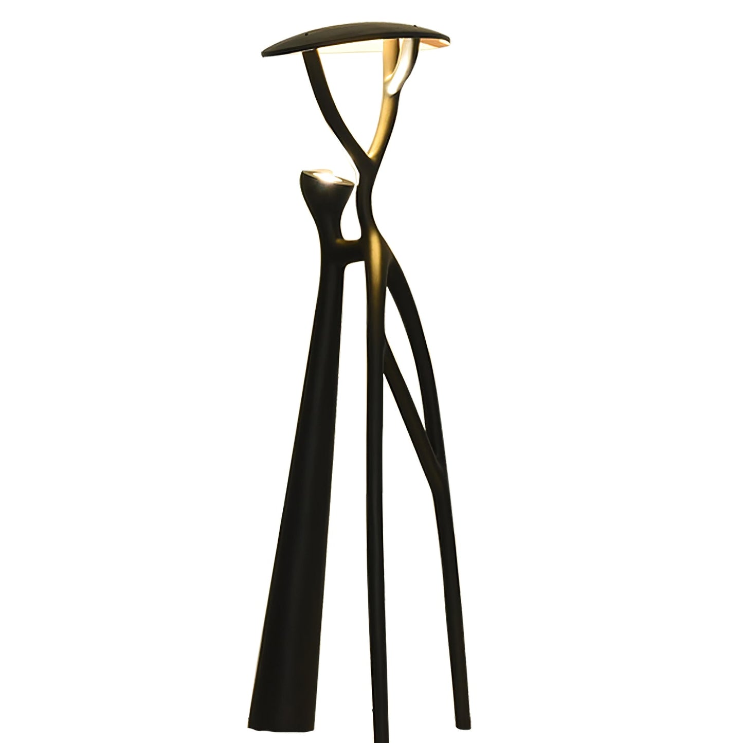 Gothic Tree Sculpture Floor Lamp with Integrated LED Lighting