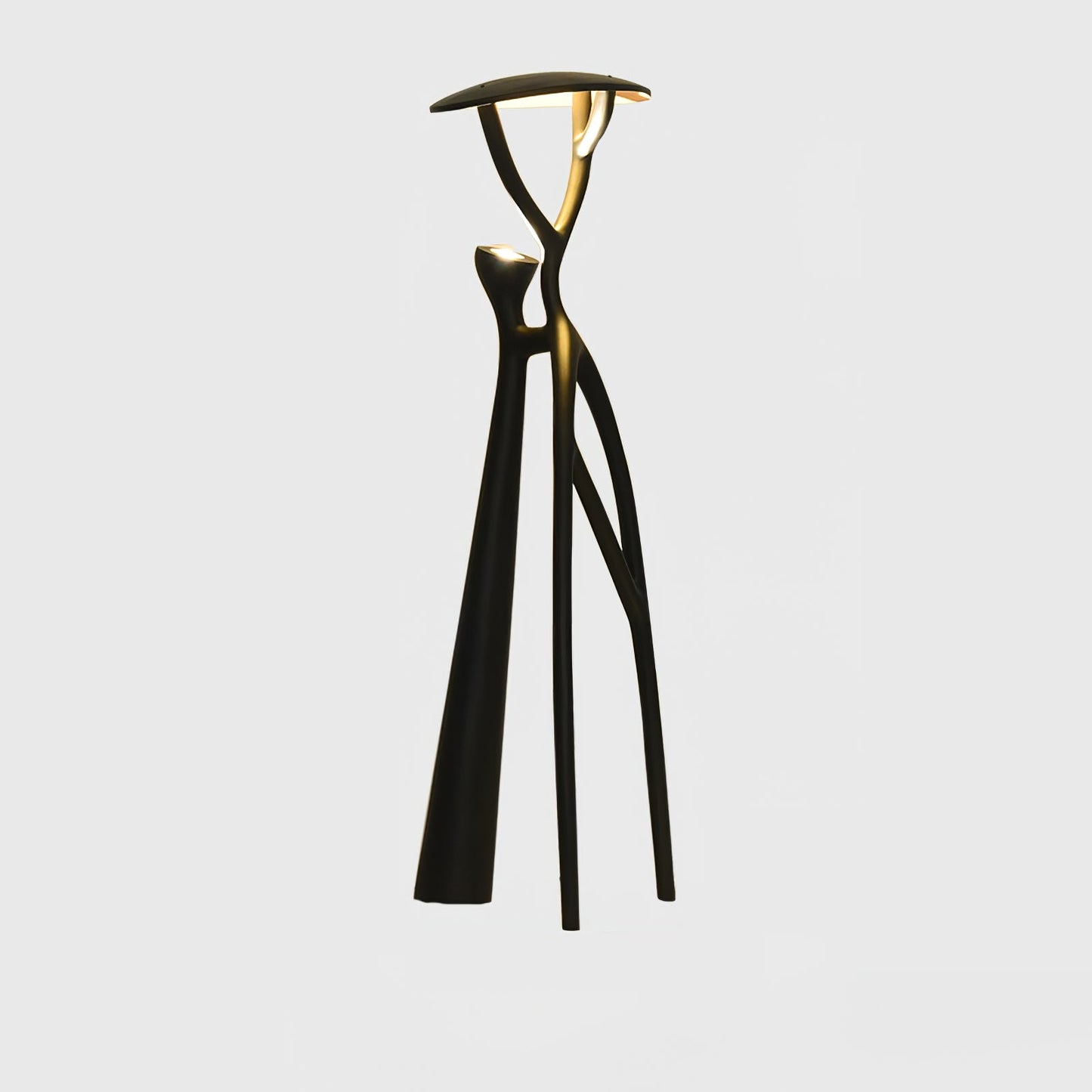 Gothic Tree Sculpture Floor Lamp with Integrated LED Lighting