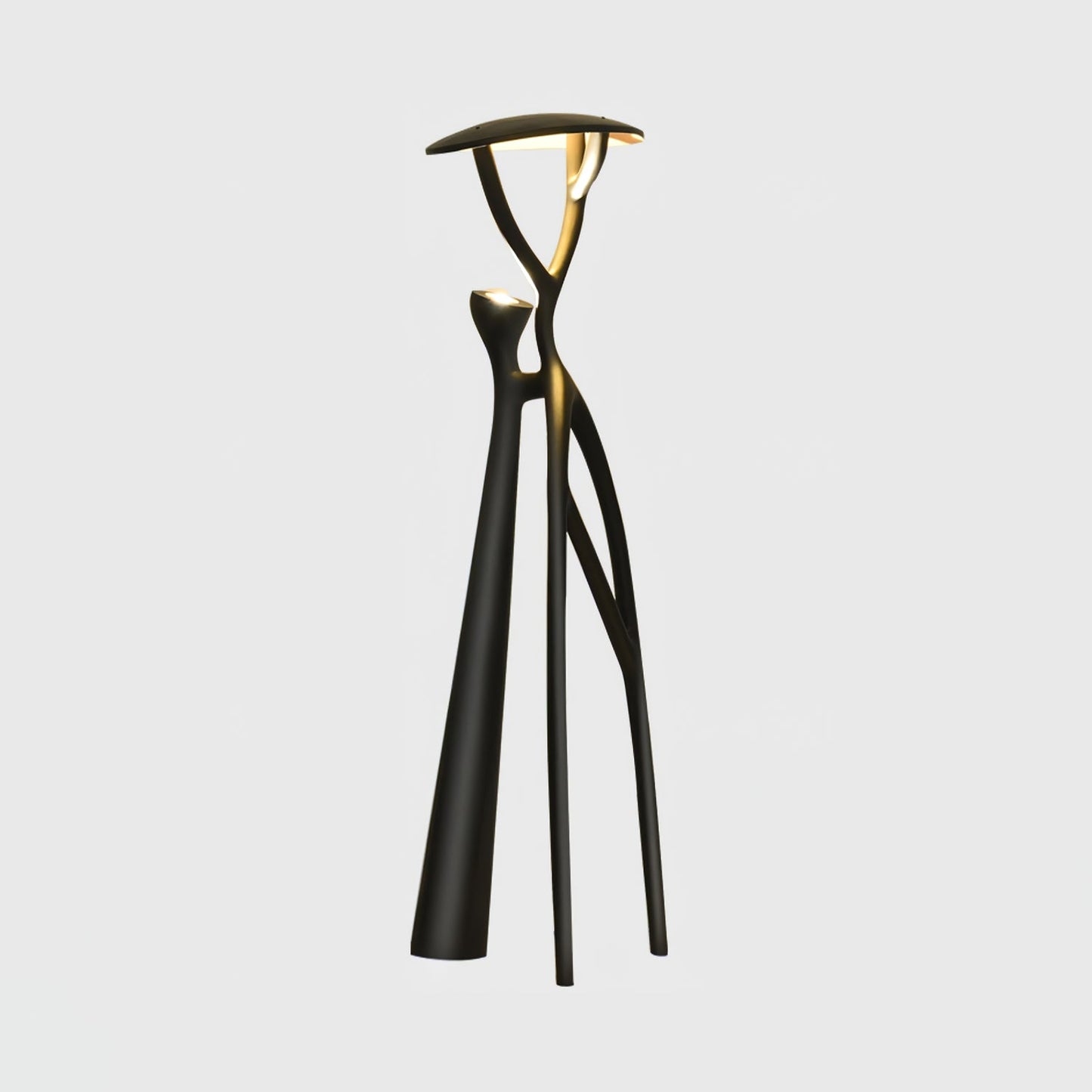 Gothic Tree Sculpture Floor Lamp with Integrated LED Lighting